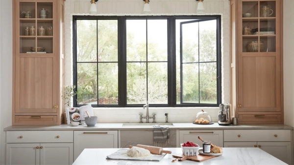 Kitchen detail with natural light